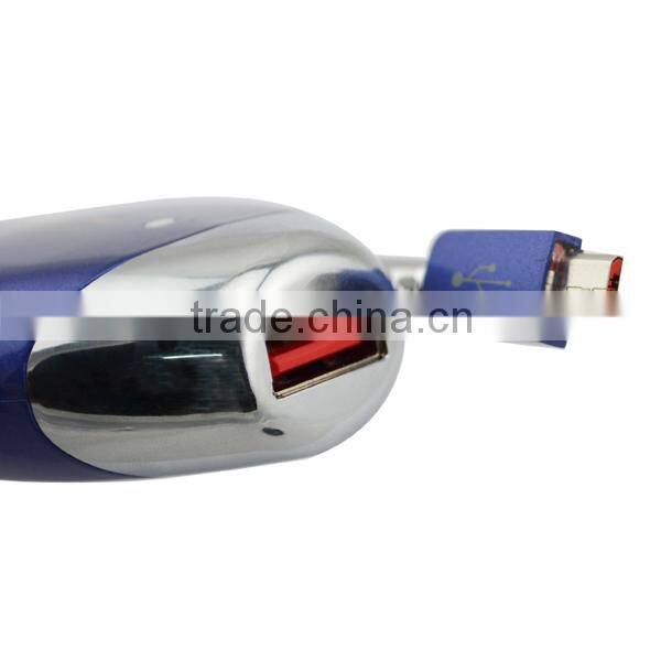 small 5v car charger charging for all 5V products,such as mobile phone, MP4,GPS,PSP,IPAD, Digital camera, bluetooth devices etc.