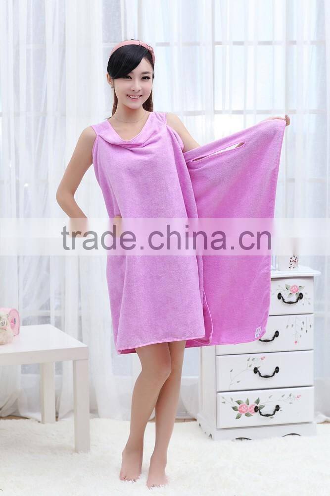 Custom Microfiber Ladies Bath Towel Dress