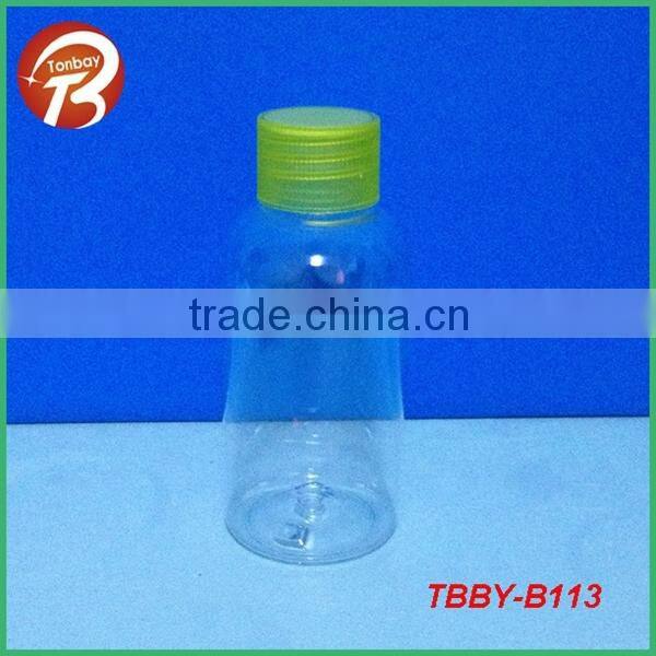 250ml PET red hair conditioner plastic bottle with press cap shampoo bottle TBBY-B115