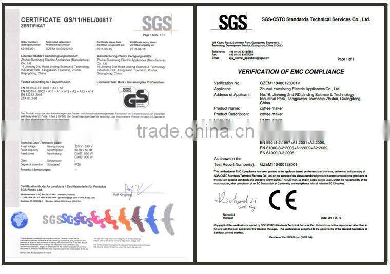 water drip coffee maker with glass jar and thermos