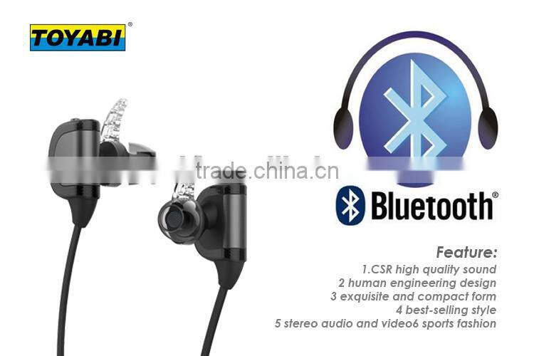 sport running wireless earphone bluetooth Stereo headset with Noise Cancelation Microphone wireless earphone