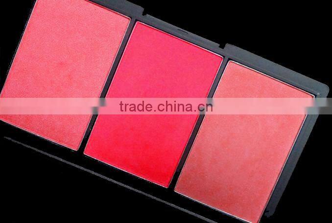 Natural blush.Puzzle color blush pallet, with brush, mineral powder blush, Mixed color pressed blush