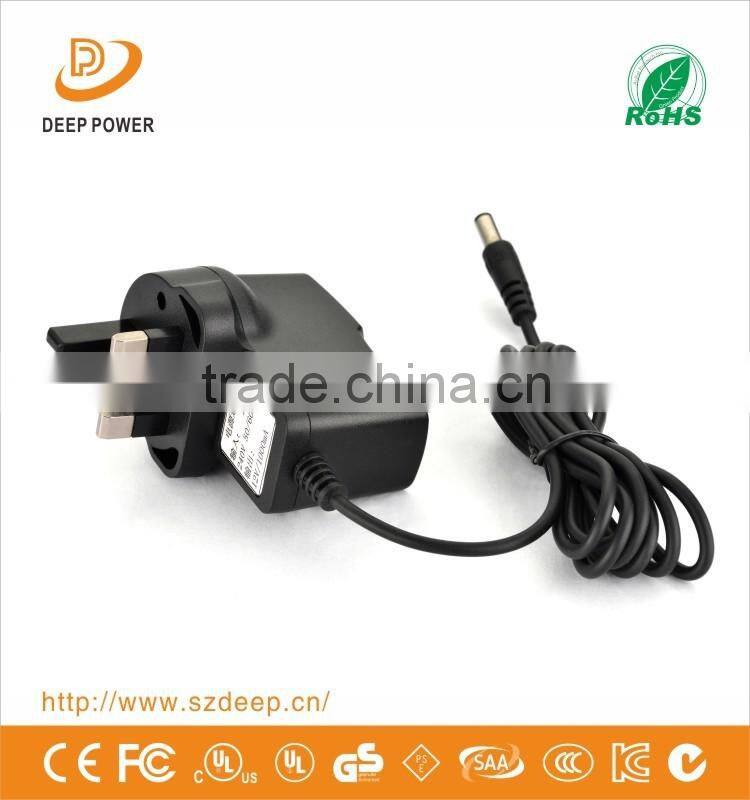 China Manufacture Ac Dc Wall Type Power Adapter 12v 1.5a 18w