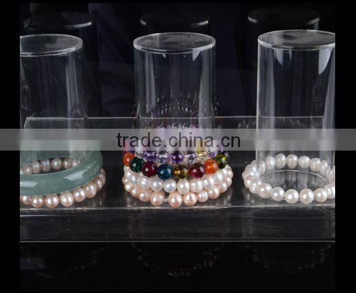 Transparent 3 rows acrylic jewelry display stand bracelet jewelry stand acrylic wrist display stand Wholesale