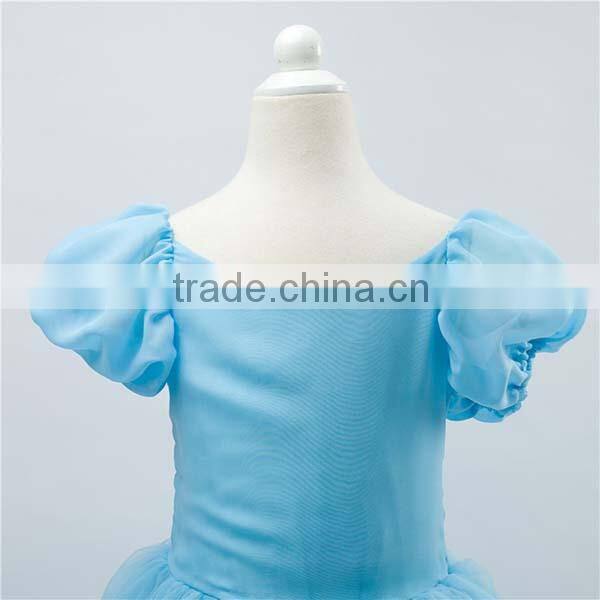 Pretty cinderella cosplay princess dress for 100-150 cm girls child fashion dress (Ulik-A0354)