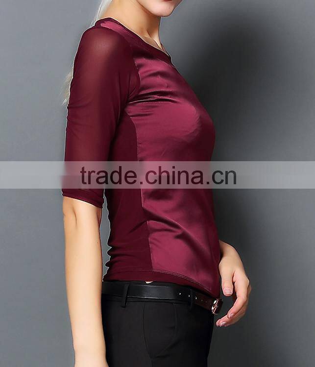 chiffon ladies blouses fashion 2016 ethnic long tunic for women