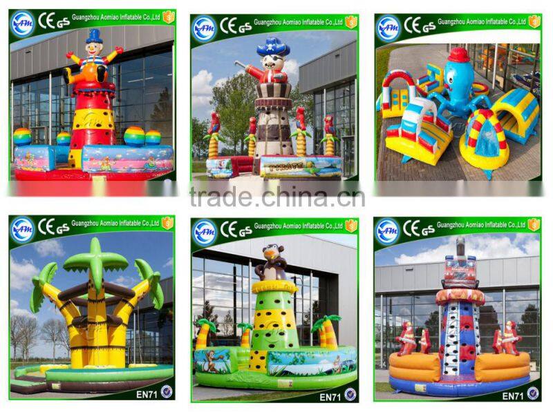 Hot sale inflatable rock climbing wall climbing tower fire truck inflatable climbing wall