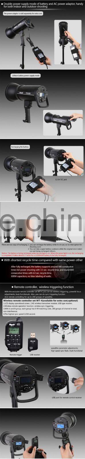 FN Series Li-battery in one Studio Flash FN-600