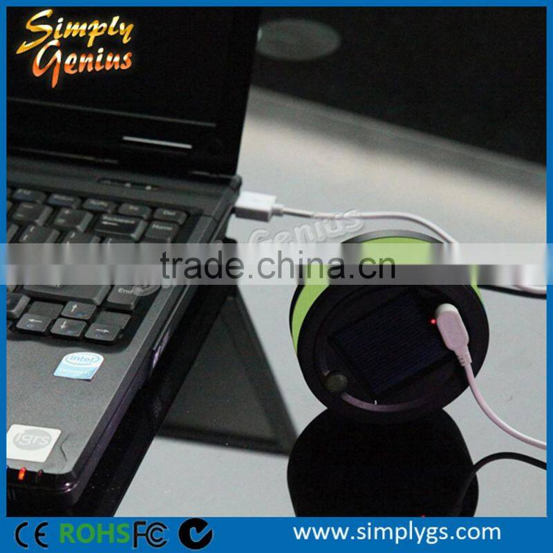 foldable solar garden light with 3 LED 100 lumen max 12 hours lighting