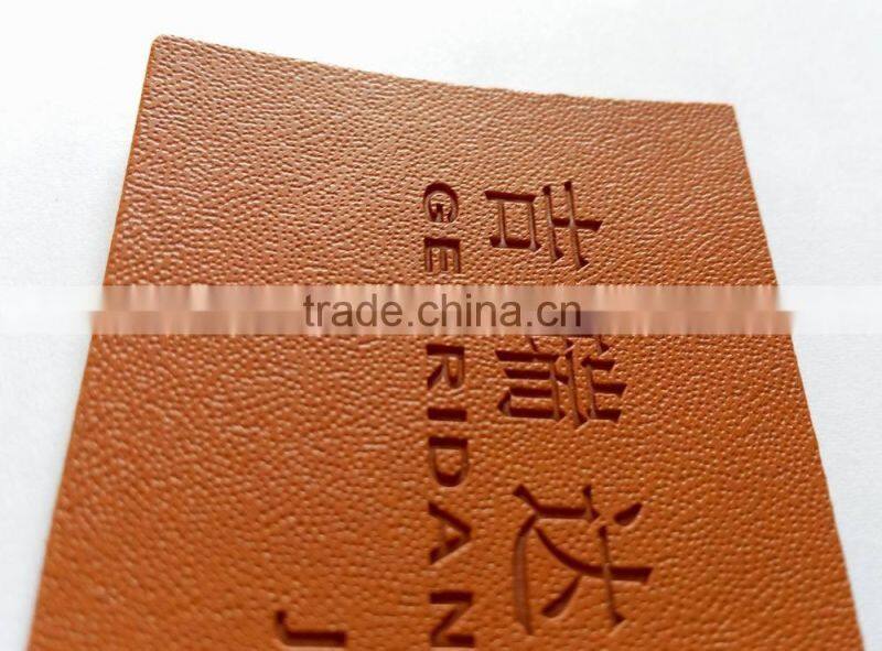 Hot sale custom 2016 leather label for jeans