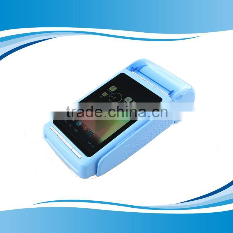 Factory price 4 inch touch Android pos terminal with thermal printer barcode scanner NFC reader