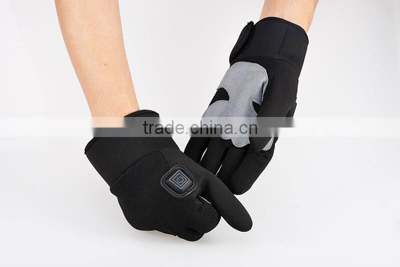 battery powered heated thin gloves warming in the winter