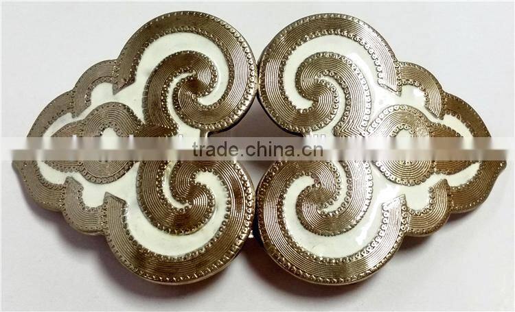 Metal shoe buckle parts metal side release buckle buckle for belt