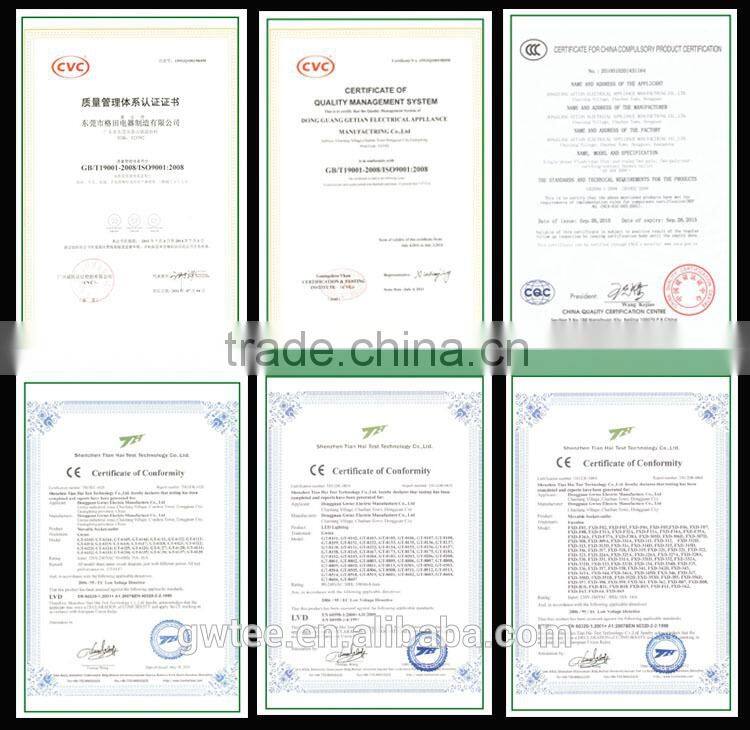 Multi way European Standard electrical power strip sockets with single switch