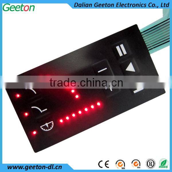 LED Membrane Switches With 3M Adhesive
