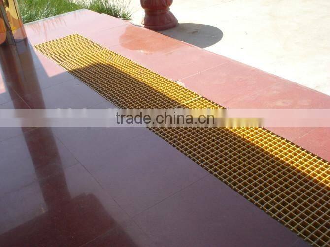 Trench Cover Fiberglass Grating, Concave Surface FRP Molded Grating