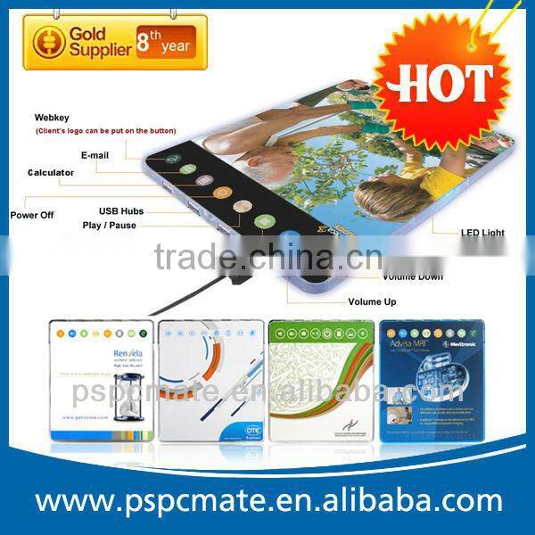 Promotional gift multifunction LED webkey mouse mat with usb hub