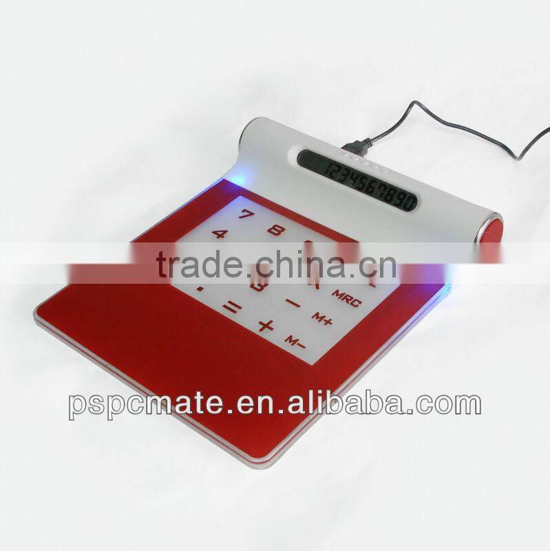 mouse pad with calculator