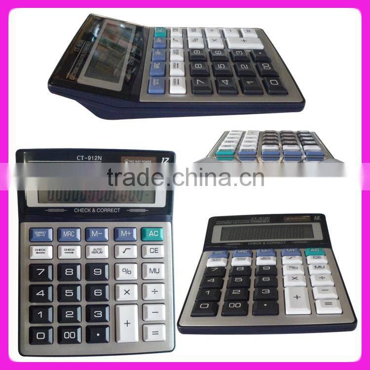 12 digit electronic desktop office big calculator