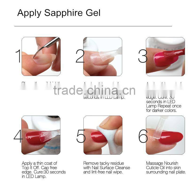 Wholesale professional soak off uv gel nail polish kit with uv lamp