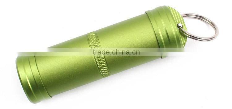 FDA Standard Custom Logo Metal Mini Pill Holder Keyring