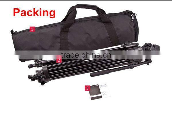 Professional Video Tripod heavy duty with fluid pan head for camera film photography WT717