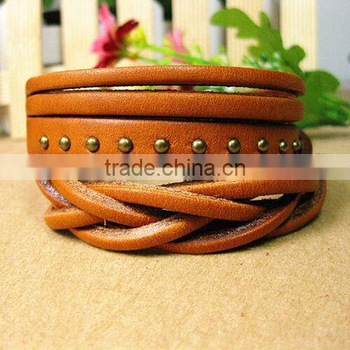 New arrival top design leather pirate bracelets