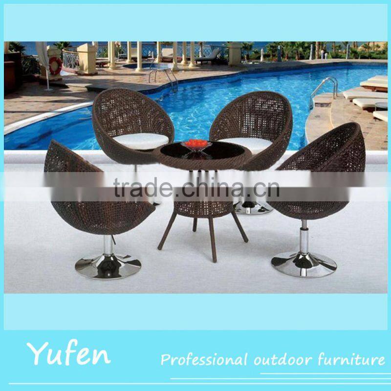 outdor furniture wicker table and chairs 4 restaurant furniture