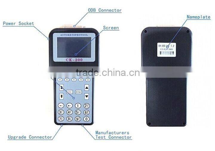 2015 Original High Quality CK-200 CK200 Auto Key Programmer Newest Generation V38.03 With Best Price
