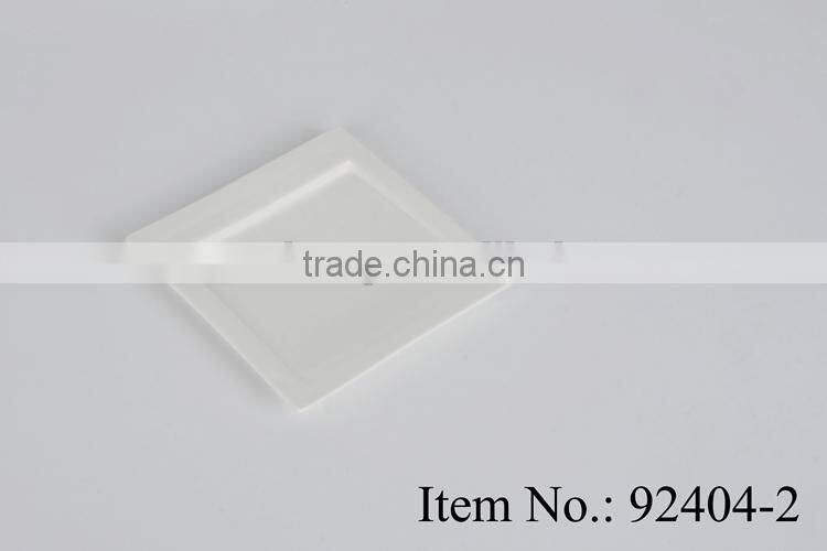 hot selling hotel white ceramic snack set