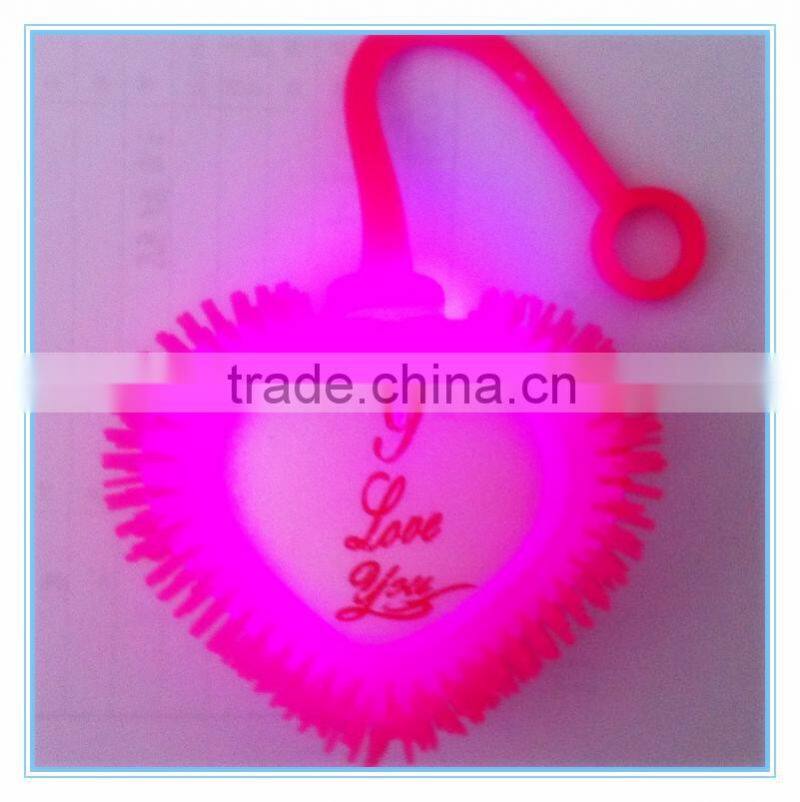Valentine's day puffer ball,heart shape squishy ball,spiky puffer ball