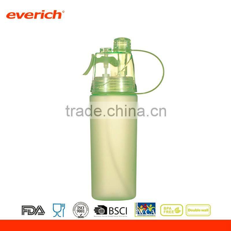 500ml Creative Outdoor Sports Portable Summer Spray Plastic Water Bottle