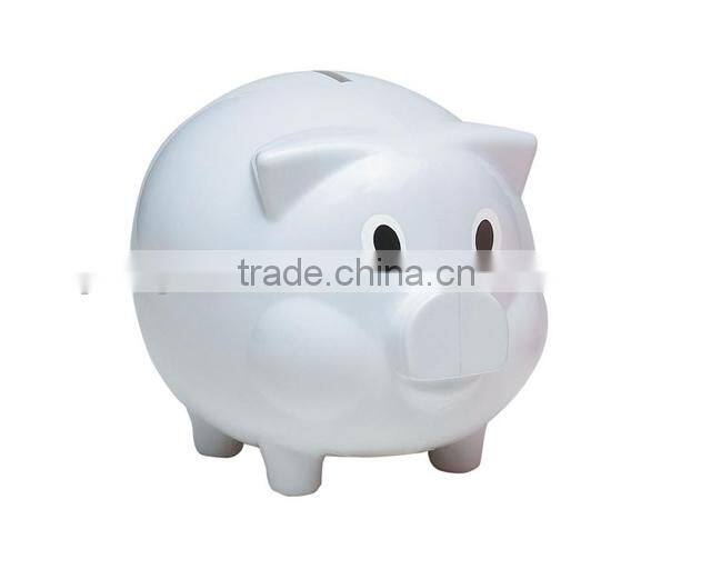 Creative transparent plastic Money saving box /lovely pig coin bank