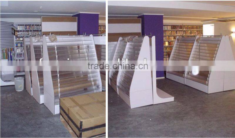 Wooden Greeting Card Display Shelf Unit