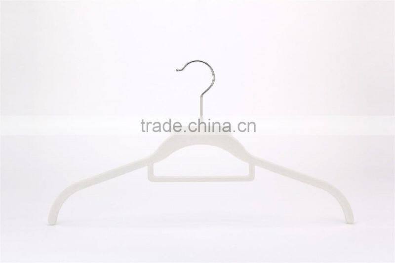 velvet hanger with tie bar logo