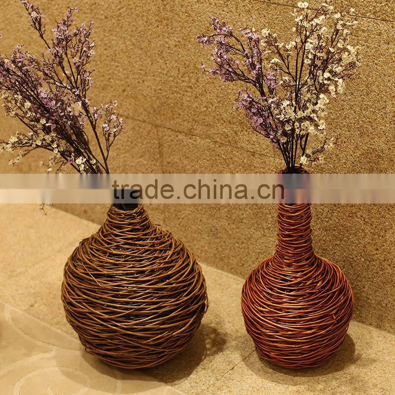 fashionable handwork colorful willow basket