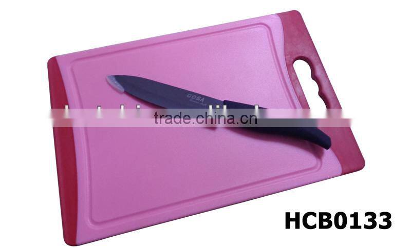 antimicrobial kitchen board with TPR anti-slip handle