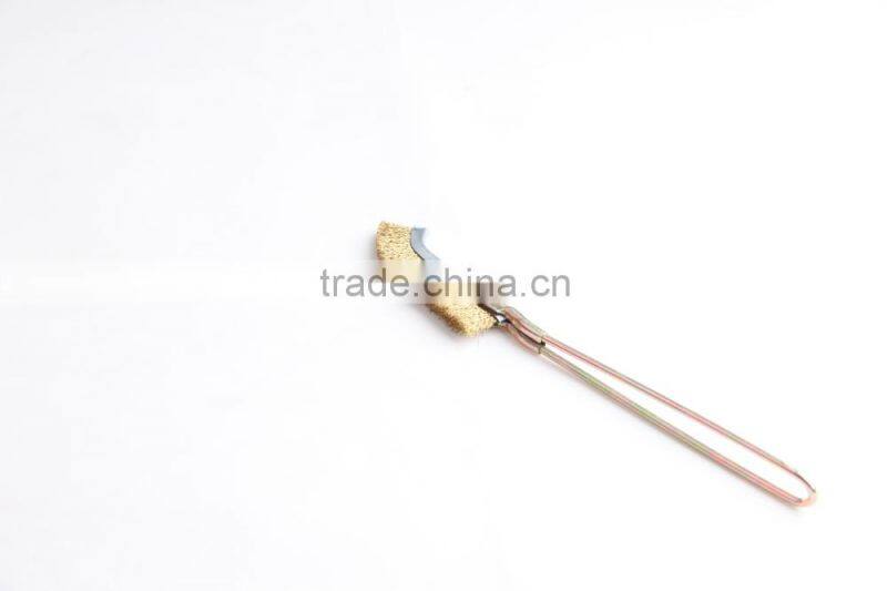 bent hand scratch brushes with handle, length 245 mm or 9 3/5"