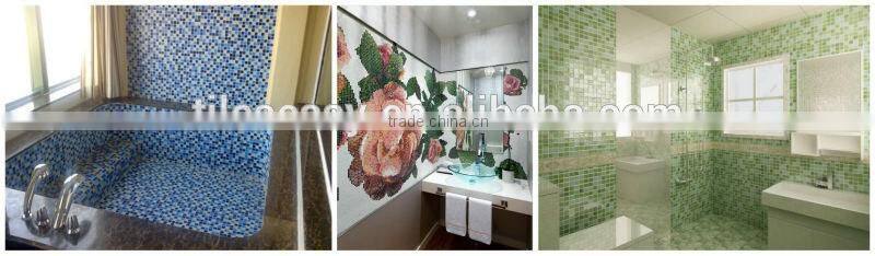 mini 10x10mm gold ceramic mosiac tile