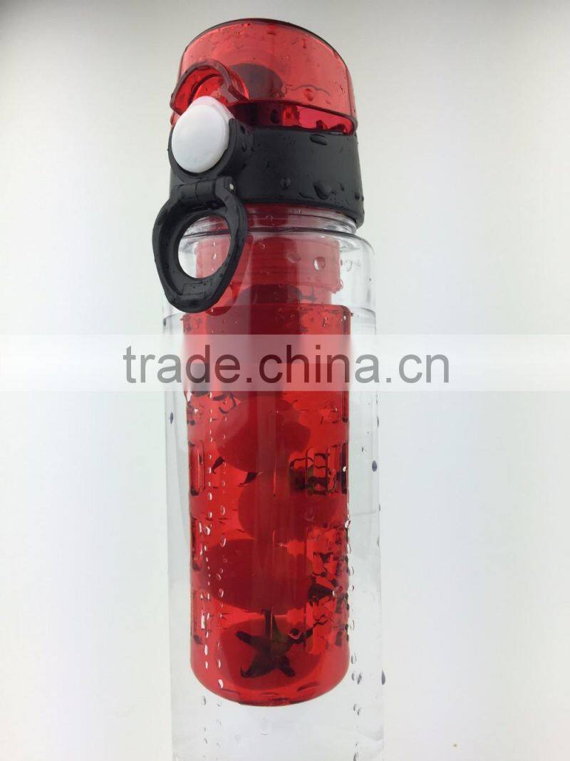 plastic bpa free fruit infuser water bottle, infuser water bottle, water fruit infuser joyshaker bottle