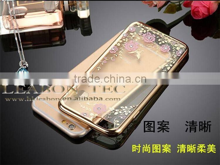 newUltra-thin for iphone 6 clear case 4.7 inch transparent 5.5 inch TPU cell phone case electroplating cheap TPU for Iphone 6/6s