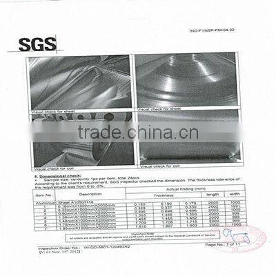 Aluminum/Aluminium tread plate A1050/1060/1100/3003/5052