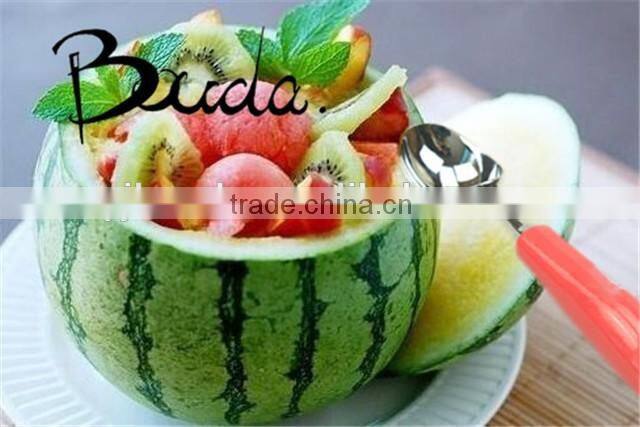 8" Good quality hot sell plastic and aluminium handle ice-cream spoon BD-T300