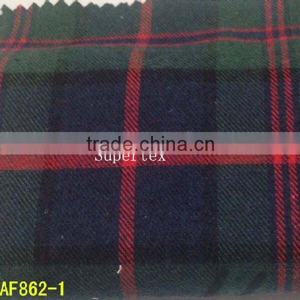 21*21 80*70 100%cotton yarn dyed flannel fabric for shirt with ready bulk