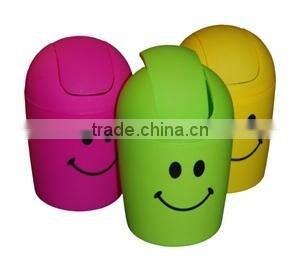 BT011 desktop round plastic pp mini trash can