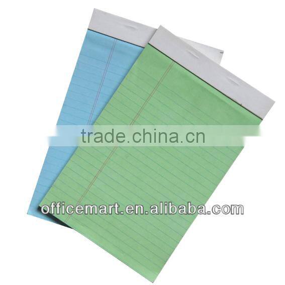 A4 ruled legal pads printed