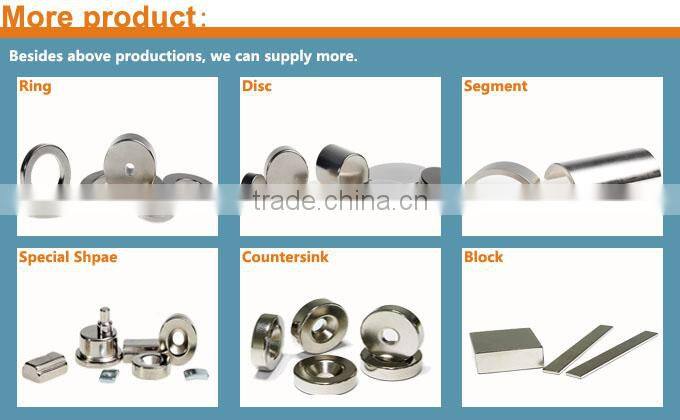 Permanent sintered neodymium magnet coil