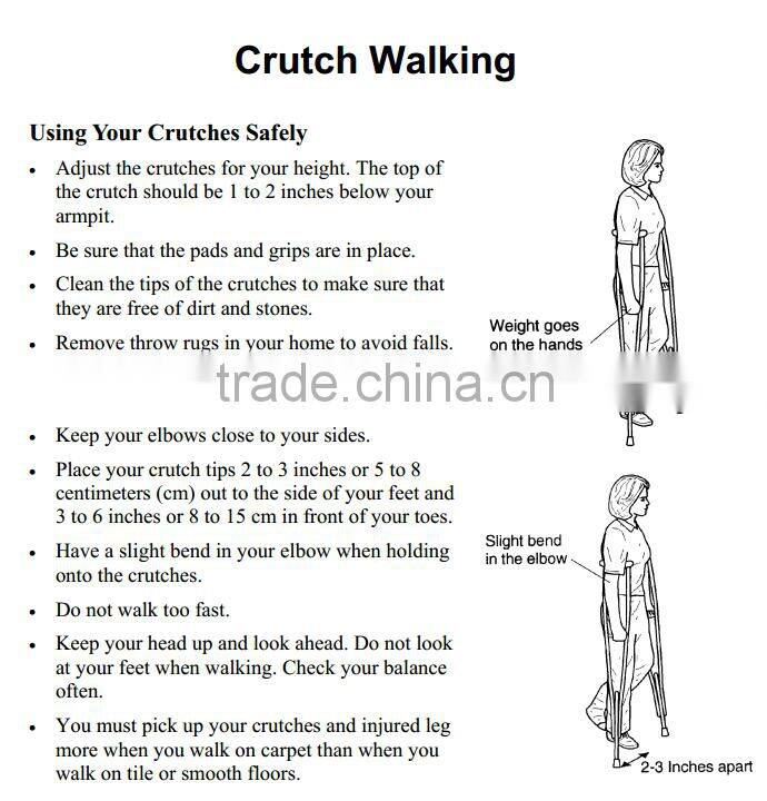 Adjustable orthopedic stainless steel underarm Crutches