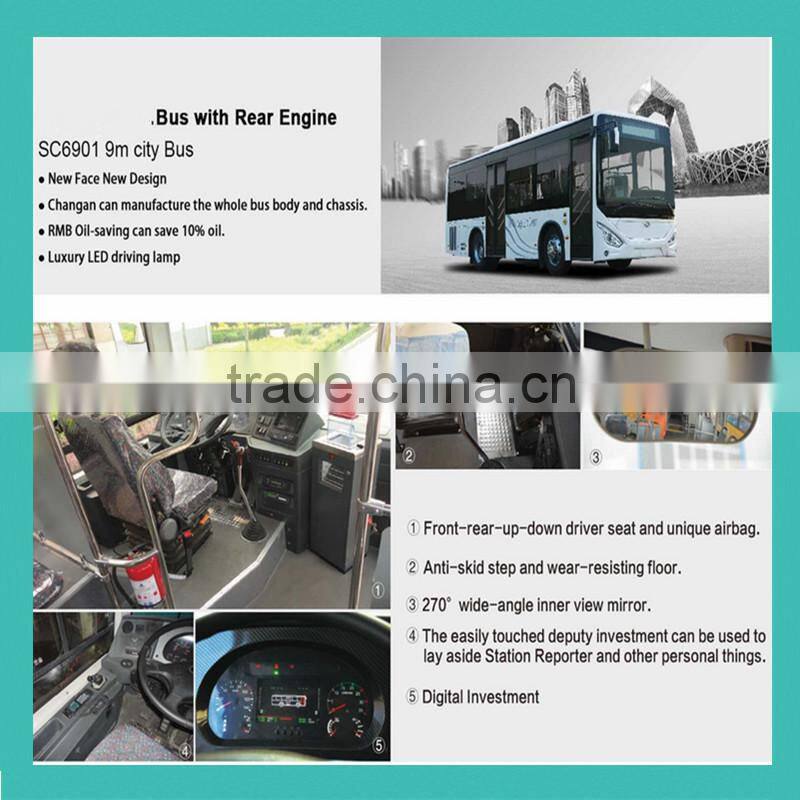 Sinotruck HoWo Bus JK6128HD 30 seater prices yutong bus