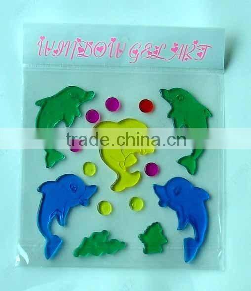 cartoon pvc paper sticker/kids home decoration pvc paper sticker